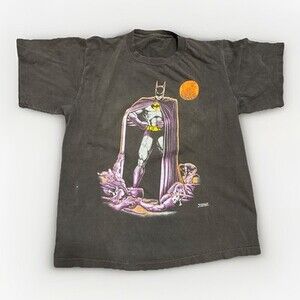 Made In Usa 80S Vintage Batman T-Shirt Atmosphere Fade Black (missing Tag)